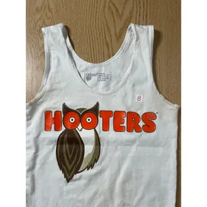 B30-8 Hooters Girl Uniform Rare Vintage Tank White size Xs thumbnail 2