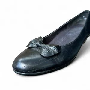 Munro Women’s Size 10 Black Leather Bow Ballet Flats Low Heel Comfort Shoes thumbnail 9