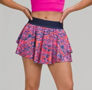 Lululemon Court Rival Skirt in Chroma Clash Multi Mineral Blue Sz 14 thumbnail 1