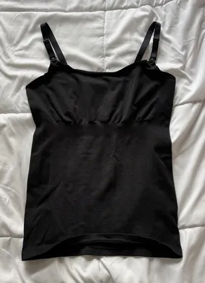 Isabel by Ingrid & Isabel Black Maternity Nursing Camisole XL Seamless Tank Top thumbnail 1