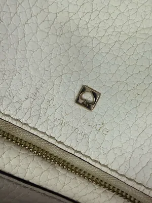 Kate Spade Southport Avenue Maria Crossbody Leather Bag Ivory Taupe thumbnail 9