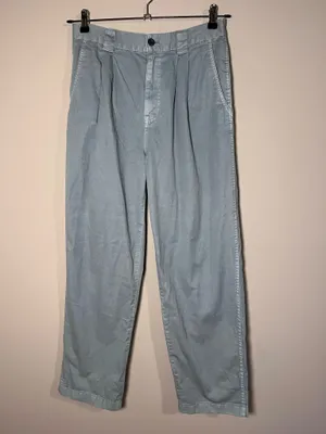 Madewell Garment Dyed High Rise Tapered Chino Pants Overcast Blue 28 thumbnail 2