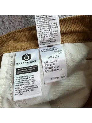 Levis 94 Baggy Corduroy Pants Women's 24x31 Mid Rise Camel Brown Wide Leg NWT thumbnail 9