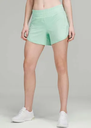 Lululemon Wild Mint Track That Mid-Rise Lined Short 5" Size 0 thumbnail 7