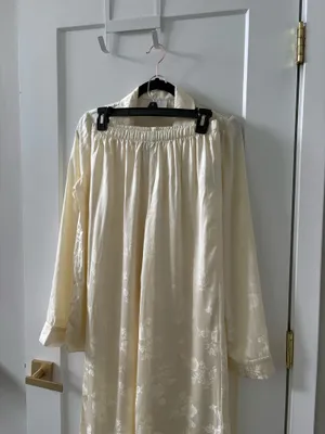 Reformation ivory Ella silk set thumbnail 8