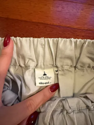 Cream Wide Leg Trousers Tan thumbnail 2