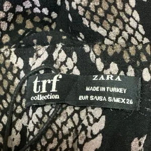 Zara TRF Collection Beige Black Snake Skin High Waisted Slip Maxi Skirt Size S thumbnail 5