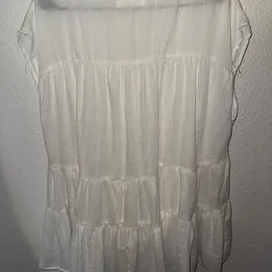 Mustard Seed White Sleeveless Tiered Blouse‎ thumbnail 3