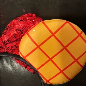 Disney Toy Story Woody Jessie red bow Ears headband and matching scrunchie set thumbnail 8