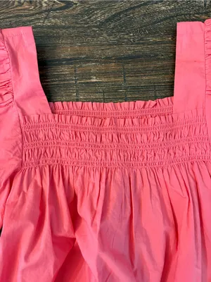 Maeve Anthropologie Puff-Sleeve Smocked Blouse Womens S Pink NWT thumbnail 11