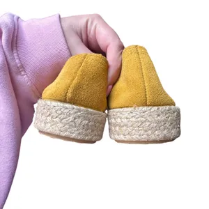 NEW NWOB VERBENAS‎ Suede Espadrille Sneaker Yellow Sz 37 thumbnail 4