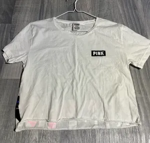 PINK White Logo T-Shirt; Medium Women’s thumbnail 1