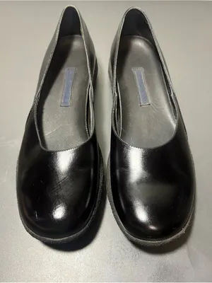 EMPORIO ARMANI Vintage 90s/00s Leather Sporty Ballet Flats thumbnail 4