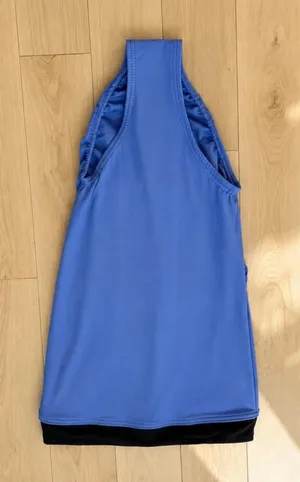 Vintage Bal Togs Dance Leotard Bodysuit Blue Size Small Made USA thumbnail 1