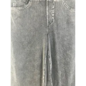 Halara Flex High Waisted Pockets Wide Leg Work Jeans Washed Black XS Regular thumbnail 6