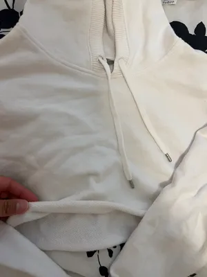 Athleta Super Cropped White Hoodie thumbnail 3