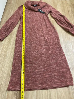 Lulu's Rusty Rose Cowl Neck Midi Dress with Puff Sleeves thumbnail 5