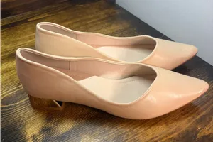 Neutral Pointed Toe Low‎ Heels Size 11 thumbnail 1