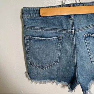 Pacsun Women's Size 29 High Rise Festival Short Medium Wash Cut Off Denim Cotton thumbnail 5