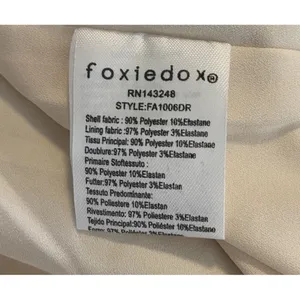 Foxiedox Boston Proper Red Black Lace Floral One Shoulder Mini Dress Size‎ 12 thumbnail 10