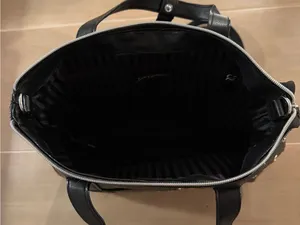 Victoria’s Secret Love Victoria Black Grommet Convertible Tote Backpack Y2K thumbnail 7