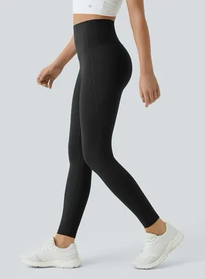 Halara NWT‎ UltraSculpt High Waist Tummy Control Shaping 7/8 Leggings XS Black thumbnail 1