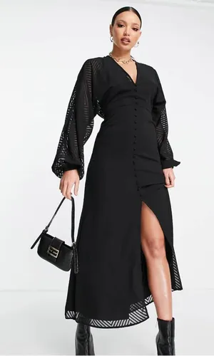 ASOS Women's Size us 6 Tall Maxi Bell Sleeves Gothic thumbnail 1