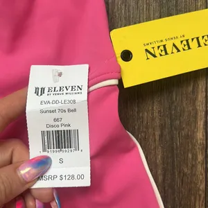 NWT Sunset 70s Bell Pants Pink thumbnail 3