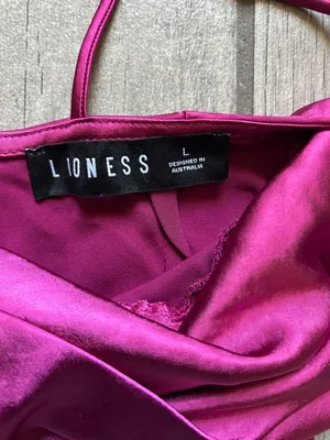 Lioness Fuchsia High-Low Slip Dress thumbnail 2