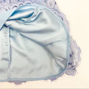 NBD x Revolve Bria Lace Halter Mini Dress: Periwinkle Blue thumbnail 10