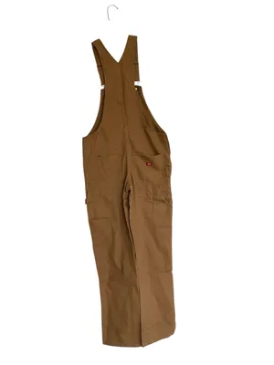 NWT DICKIES Women's Relaxed Fit Bib Overalls Duck Brown Pockets Medium thumbnail 9