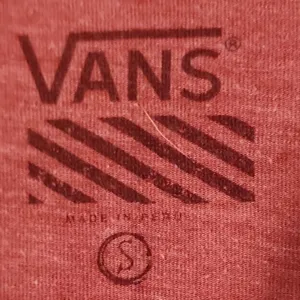 Vans Deep Red V-neck Tee Size Small thumbnail 2