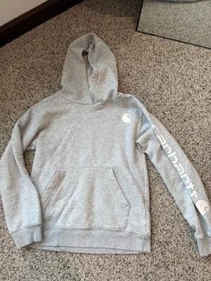 Grey Carhartt Hoodie thumbnail 1
