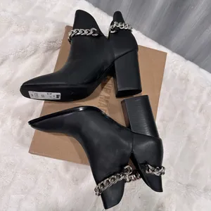 NEW Steve Madden Linking Black Faux Leather Ankle Booties thumbnail 7