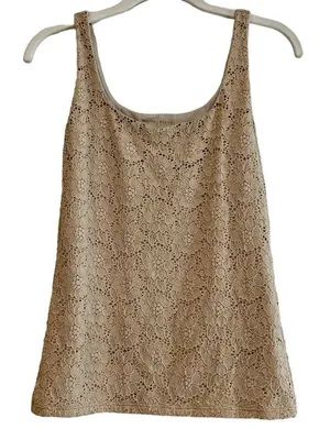 White House Black Market Women’s Lace Tank Small thumbnail 1