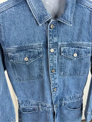Abercrombie & Fitch XS Denim Mini Shirt Dress Cotton Lyocell Button Front thumbnail 5