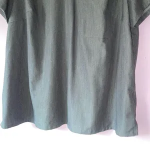 Figs 3X Gray V-Neck Shirt Short Sleeve Scrubs Lab Work Office thumbnail 3