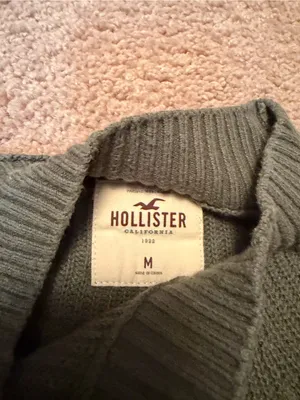 Hollister Olive Green Mock Neck Sweater thumbnail 2