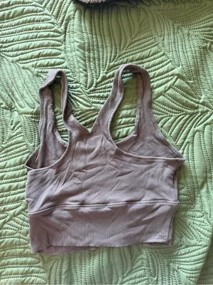 Gray Athletic Bra Top Size L thumbnail 3