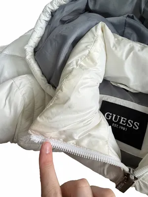 Guess Women’s White Hooded Puffer Jacket thumbnail 5