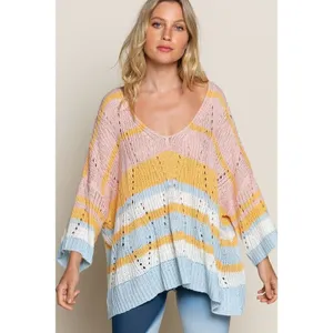 ✨POL Loose Knit Oversized Striped Sz Medium Sweater✨ thumbnail 2