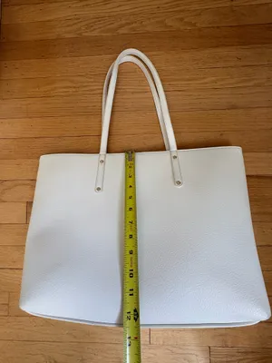 International Concepts Large white tote purse thumbnail 5