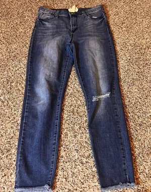 Altard State Distressed Jeans‎ Frayed Hem Dark Wash Denim Casual Size 29 thumbnail 1