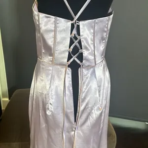 Women’s Full Length Prom Party Dress Criss Cross Straps Leg Slit Size 10 NWOT thumbnail 8