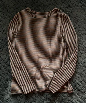A New Day Target Black and Brown Striped Long Sleeve Shirt thumbnail 2