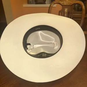 Beaver Brand Hats White 100% Virgin WoolWestern Cowboy Hat Size 6.75” thumbnail 5