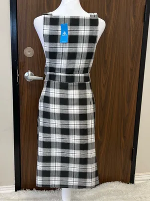 CUPSHE Cozy Charm Plaid Midi Dress Large thumbnail 4