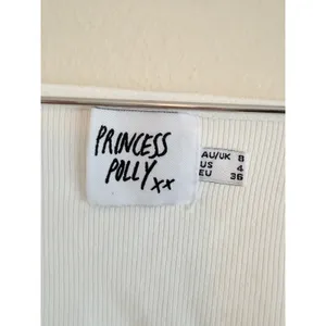 Princess Polly Mini Dress Women‎ 4 White Ruched Long Sleeve Bodycon Party Club thumbnail 4