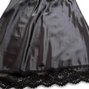 Black Floral Lace Babydoll Nightgown – Size S thumbnail 3