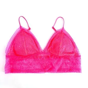 Victoria's Secret Long‎ Line Lacy Bralette in Coral thumbnail 7